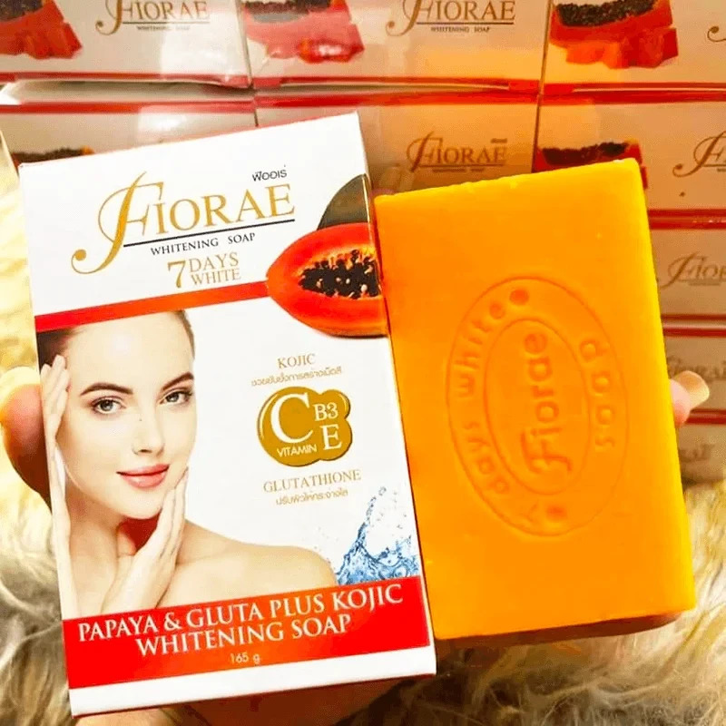 Fiorae Papaya & Gluta Plus Kojic Whitening Soap