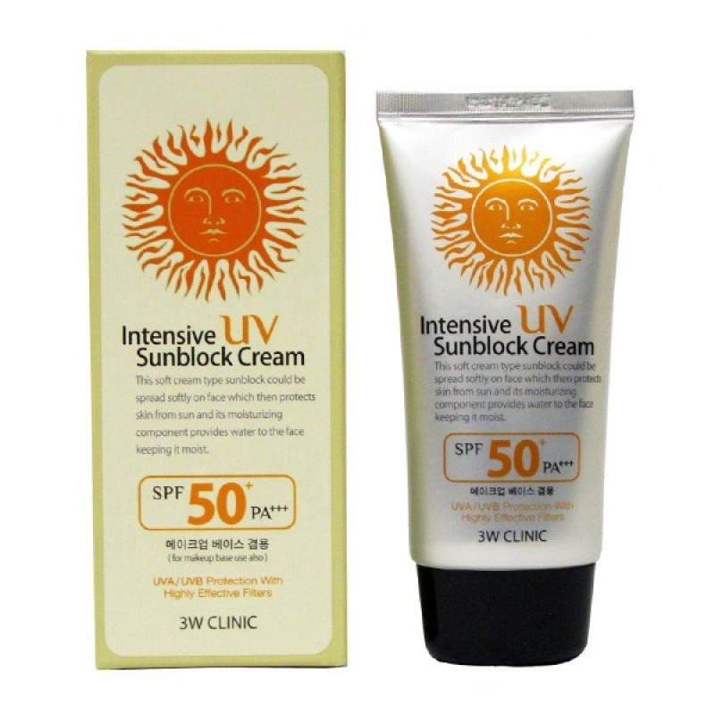 3W Clinic Intensive UV Sunblock Cream SPF 50+PA+++